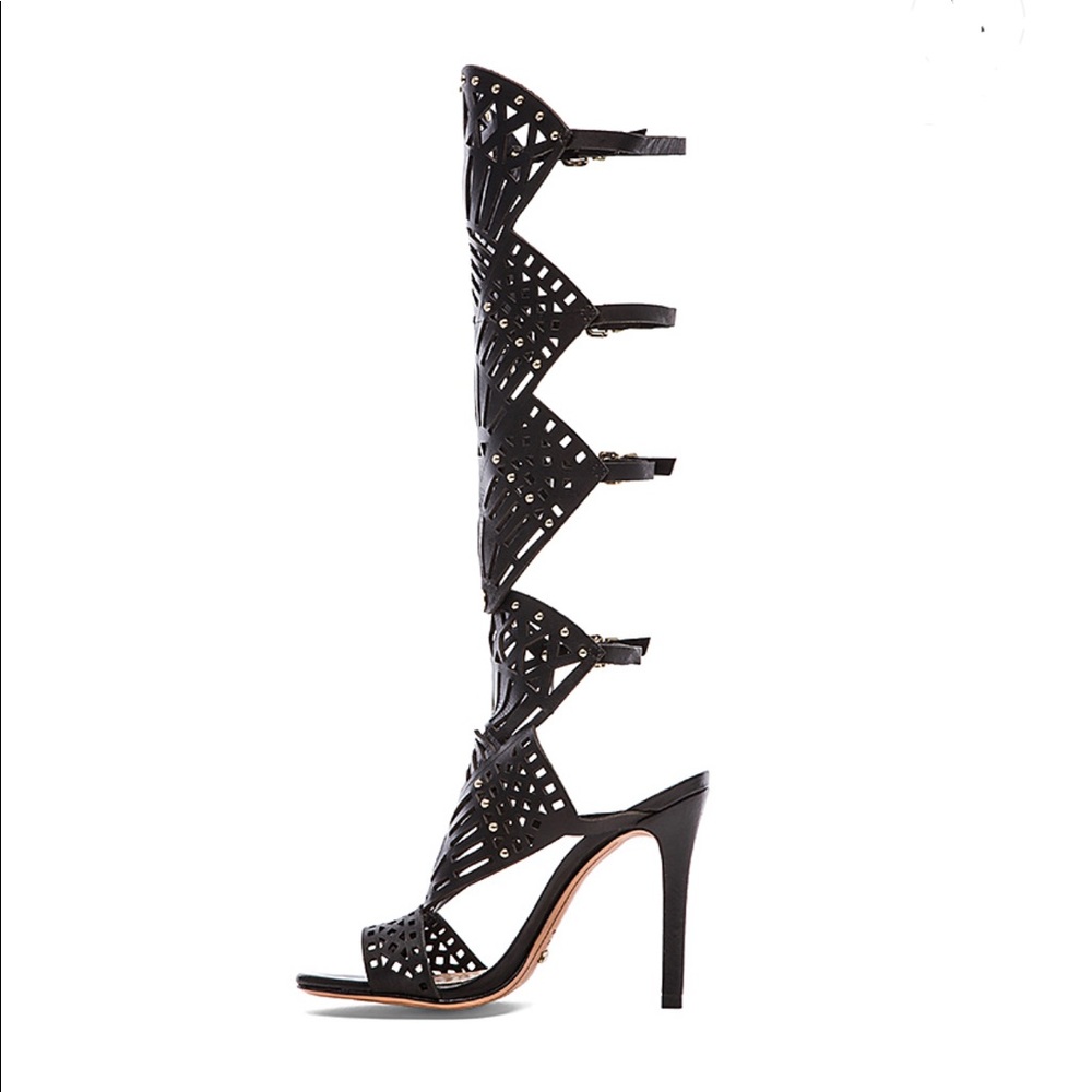 SCHUTZ Brasiliana Convertible Laser-Cut Sandal. - Picture 3 of 6